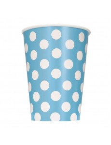 Copos Azul Claro Bolinhas